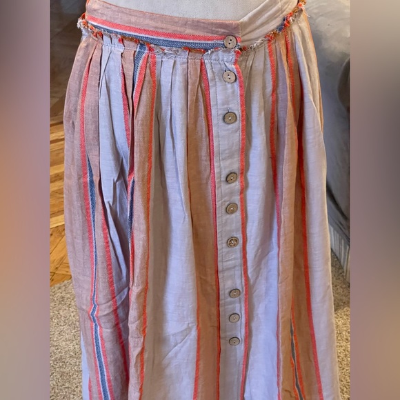 Free People 2 piece boho fringe halter and maxi skirt - Picture 3 of 12